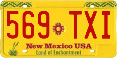 NM license plate 569TXI