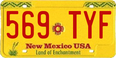 NM license plate 569TYF