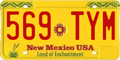 NM license plate 569TYM