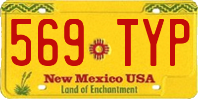 NM license plate 569TYP