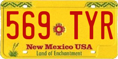 NM license plate 569TYR