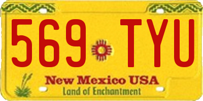 NM license plate 569TYU