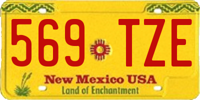 NM license plate 569TZE