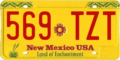 NM license plate 569TZT