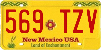 NM license plate 569TZV