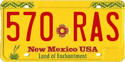 NM license plate 570RAS