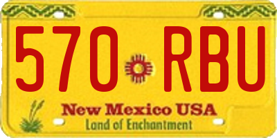 NM license plate 570RBU