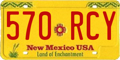NM license plate 570RCY