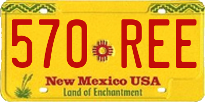 NM license plate 570REE