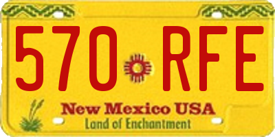NM license plate 570RFE