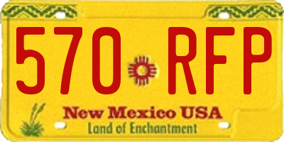 NM license plate 570RFP