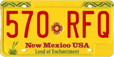 NM license plate 570RFQ