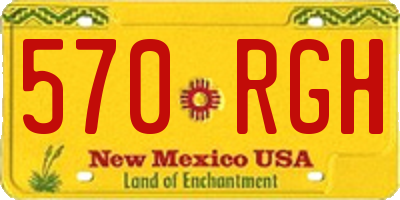 NM license plate 570RGH