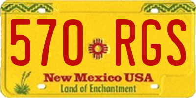 NM license plate 570RGS