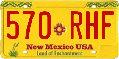 NM license plate 570RHF