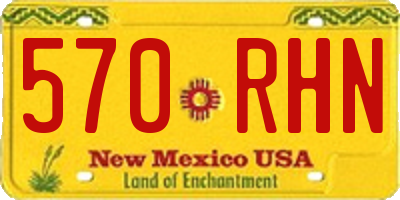 NM license plate 570RHN