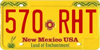 NM license plate 570RHT
