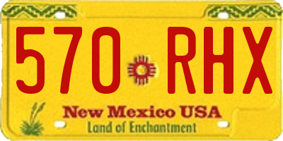 NM license plate 570RHX