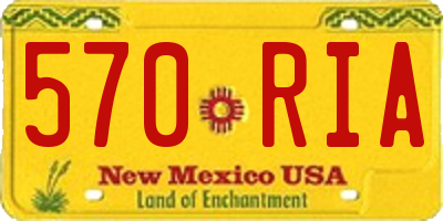NM license plate 570RIA
