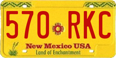 NM license plate 570RKC