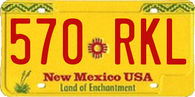 NM license plate 570RKL