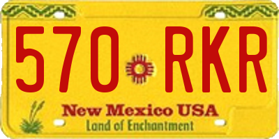 NM license plate 570RKR