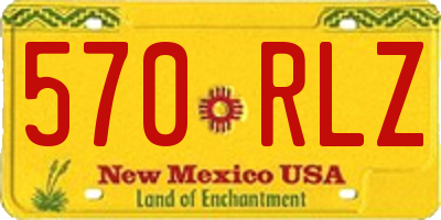 NM license plate 570RLZ