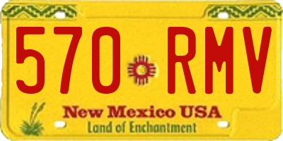 NM license plate 570RMV