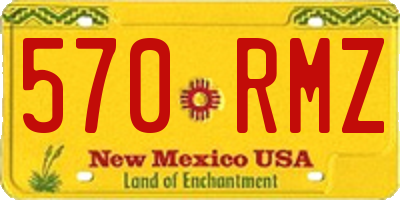 NM license plate 570RMZ