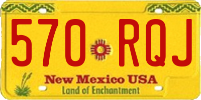 NM license plate 570RQJ