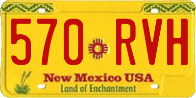 NM license plate 570RVH