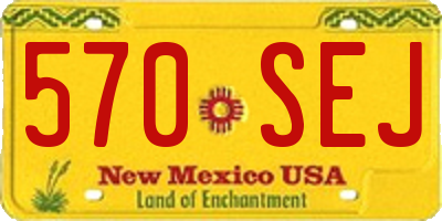 NM license plate 570SEJ