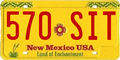 NM license plate 570SIT