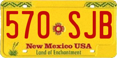 NM license plate 570SJB