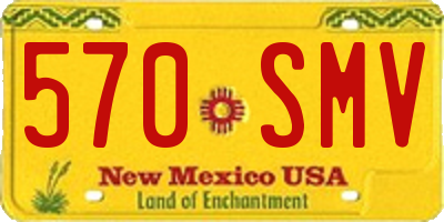 NM license plate 570SMV