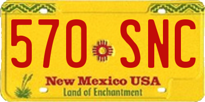 NM license plate 570SNC