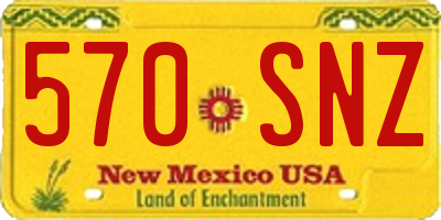 NM license plate 570SNZ