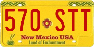 NM license plate 570STT