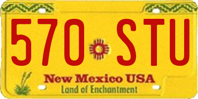 NM license plate 570STU