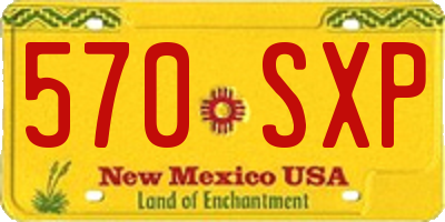 NM license plate 570SXP