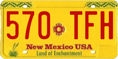 NM license plate 570TFH