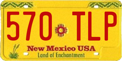 NM license plate 570TLP