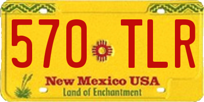 NM license plate 570TLR