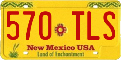 NM license plate 570TLS