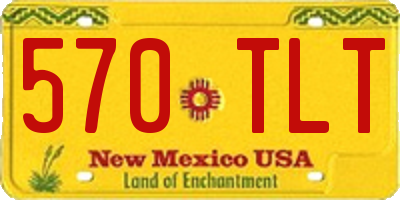 NM license plate 570TLT