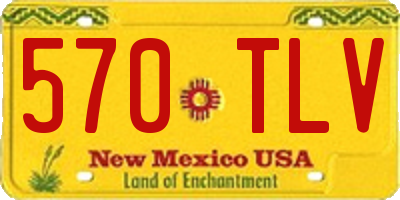 NM license plate 570TLV