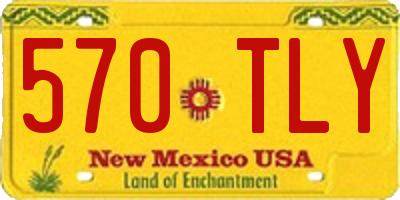 NM license plate 570TLY