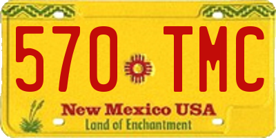 NM license plate 570TMC