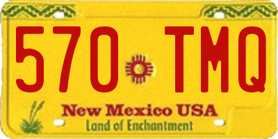 NM license plate 570TMQ
