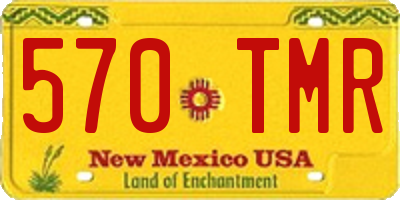 NM license plate 570TMR